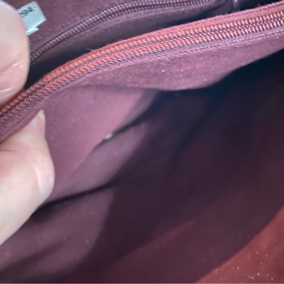 Etienne Aigner Oxblood Leather Crossbody Bag - Picture 12 of 13